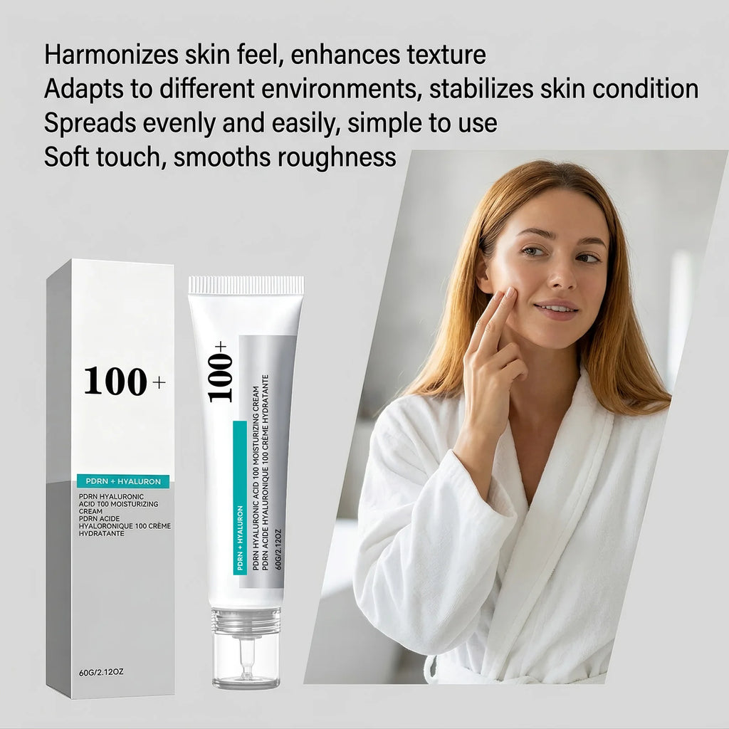 PDRN Hyaluronic Acid 100 Moisturizing Cream,Face Moisturizer With Sodium DNA,Activate Facial Collagen Enhance Skin Elasticity