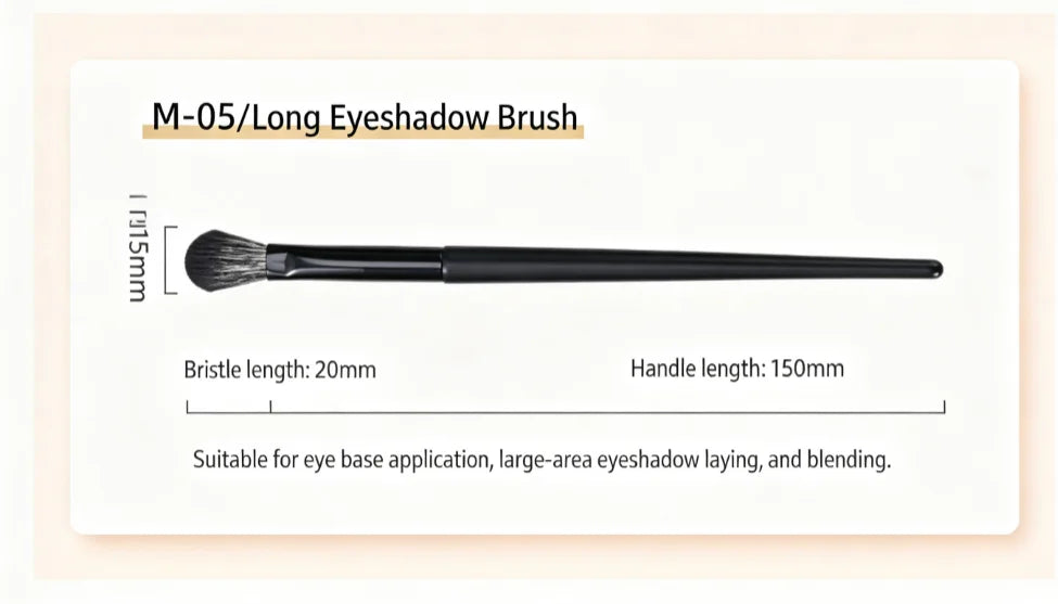 Matte Black Nylon-Bristled Makeup Brush Set Portable Full-Set Makeup Tools with Powder Brushes Foundation Brushes And More