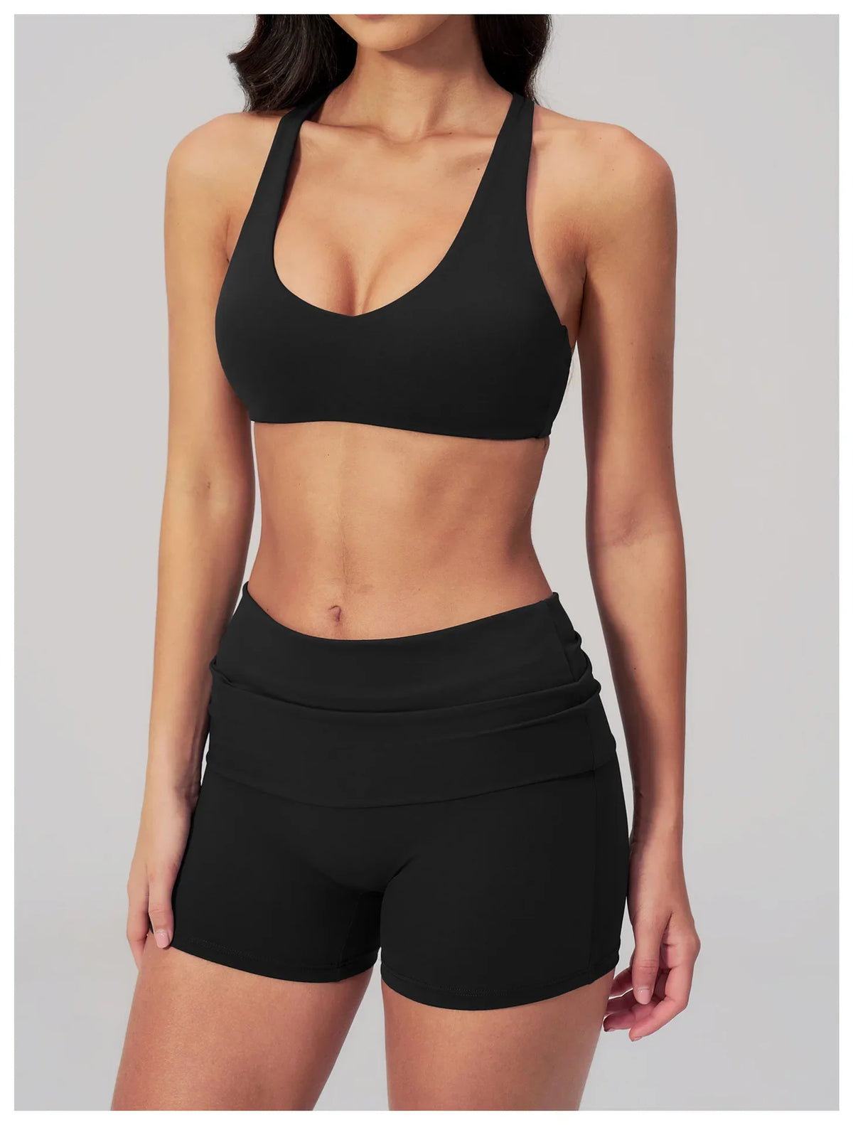 NCLAGEN Sport Bra Women High Support Fitness Brushed Underwear Back Cross Gym Clothes Training Yoga Top Pilates Workout Tank