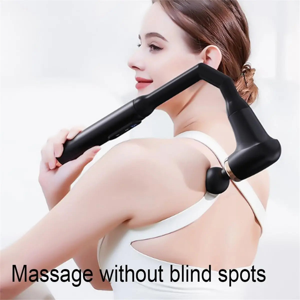 2026 New Massage with Extended Handle, Back and Neck Massage for Pain Relief, Massage Deep Tissue, with 4 Massage Heads
