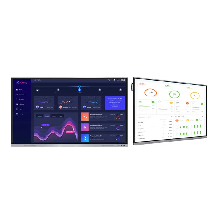 Smart Classroom Whiteboard 75" - Interactive Touch Screen With Edu Software, 20-Point Touch & Wireless Sharing For Teachers