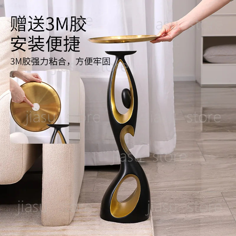 Modern Light Luxury Floor Standing Ornament, Large Home Art Decor for Living Room Model Room Housewarming Gift