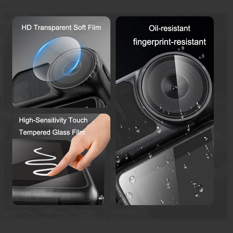 Tempered Glass Screen Protector for DJI OSMO Nano + HD Lens Soft Film Screen Glass Film for DJI Osmo Nano Accessories
