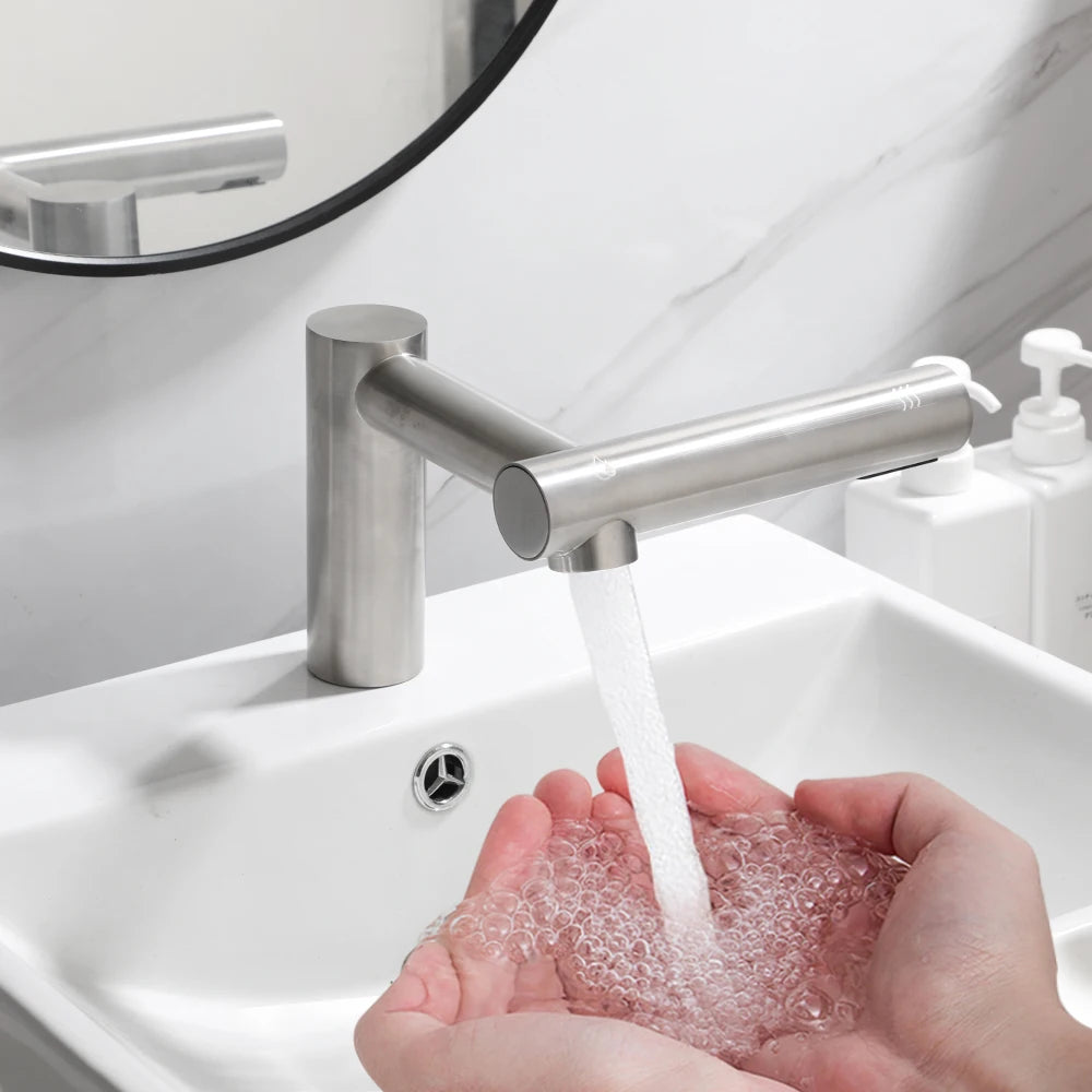 KEMAIDI Bathroom Faucets 3 in 1 Design Automatic Soap Dispenser Powerful Hand Washing Bathroom Hands Dryer Drying Machine Air