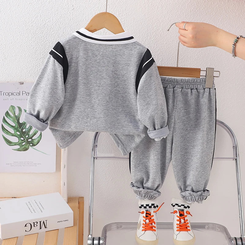 New Spring Autumn Baby Girls Clothes Suit Children Boys T-Shirt Pants 2Pcs/Sets Toddler Costume Infant Outfits Kids Tracksuits