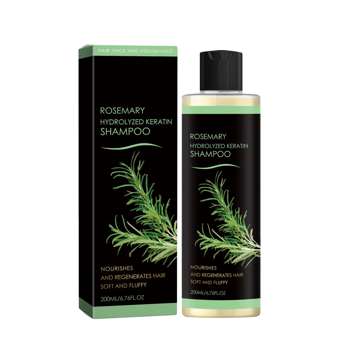Rosemary Hair Growth Shampoo/Conditioner/Essential Oil Hydrolyzed Keratin Natural Extract of Rosemary Nourishes Regenerates Hair