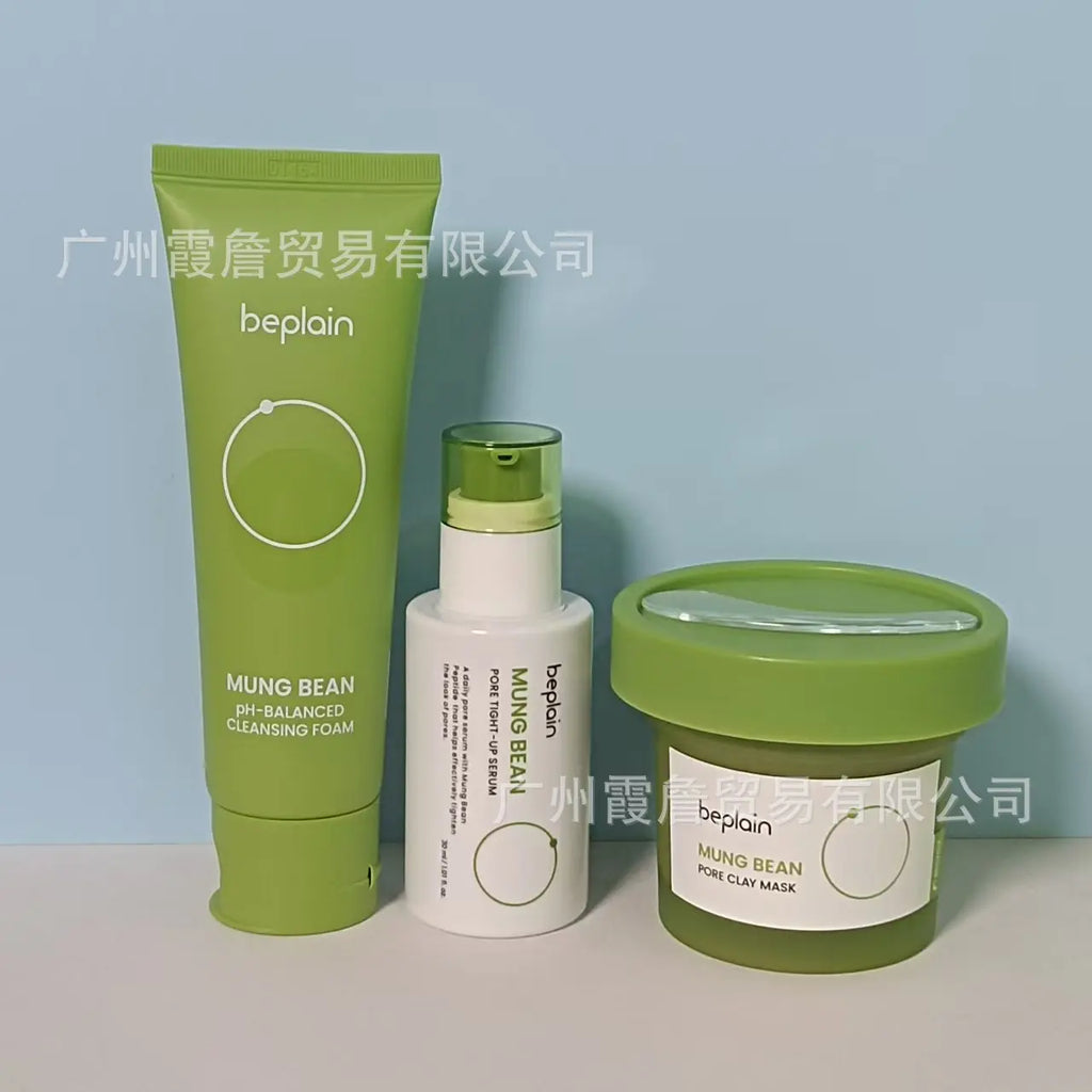 Beplain Bifeiyin South Korea Mung Bean Facial Cleanser 80g Gentle Amino Acid Based Facial Wash for Sensitive Skin