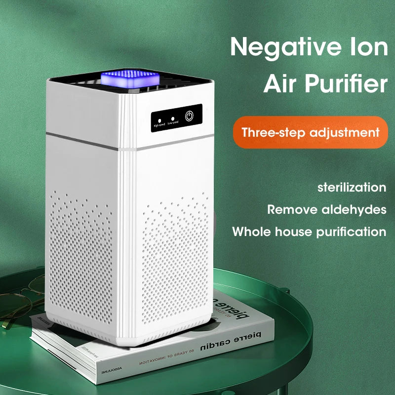 New Portable Intelligent Silent Negative Ion Air Purifier Deodorization Air Cleaner for Bedroom Office Living Room