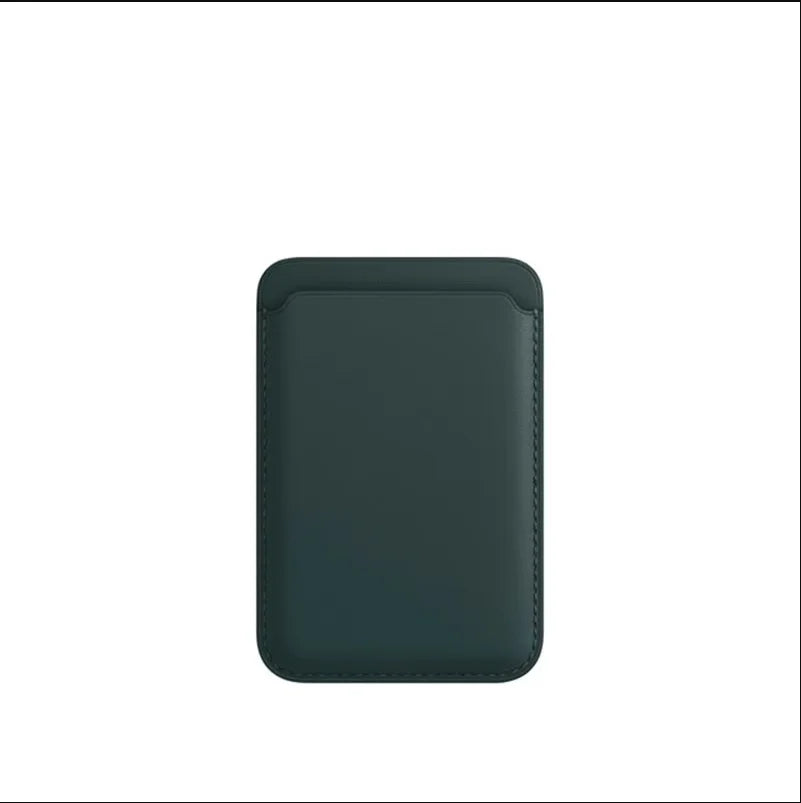 Women Man Leather Soft Card Wallet Phone Card Holder for MagSafe Magnetic Case Suitable for All iPhone Cases Card Phone Back Bag