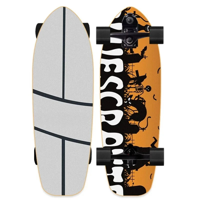82cm Professional S7 P7 Carver Surf Land Skateboard Highly Smooth Maple Professional Land Surfboard Big Fish Board