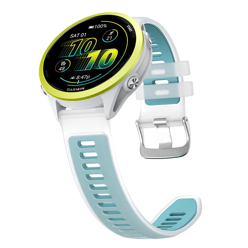 Transparent Candy Color Silicone Strap For Garmin Forerunner 265 265s 255 55 158 165 Music 570 Venu 4 3 3s 2 SQ Vivoactive 6 5