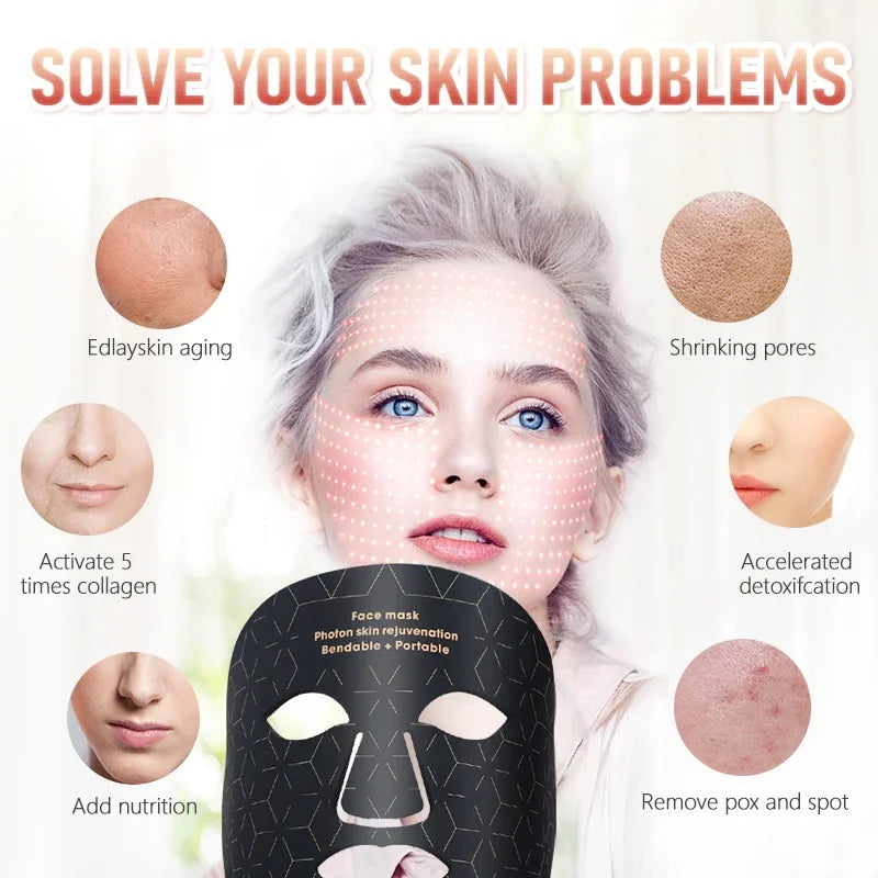 Mask Household Facial Mask Instrument Face Photon Rejuvenation Beauty Instrument Skin Lightening Spectrometer Beauty Tool