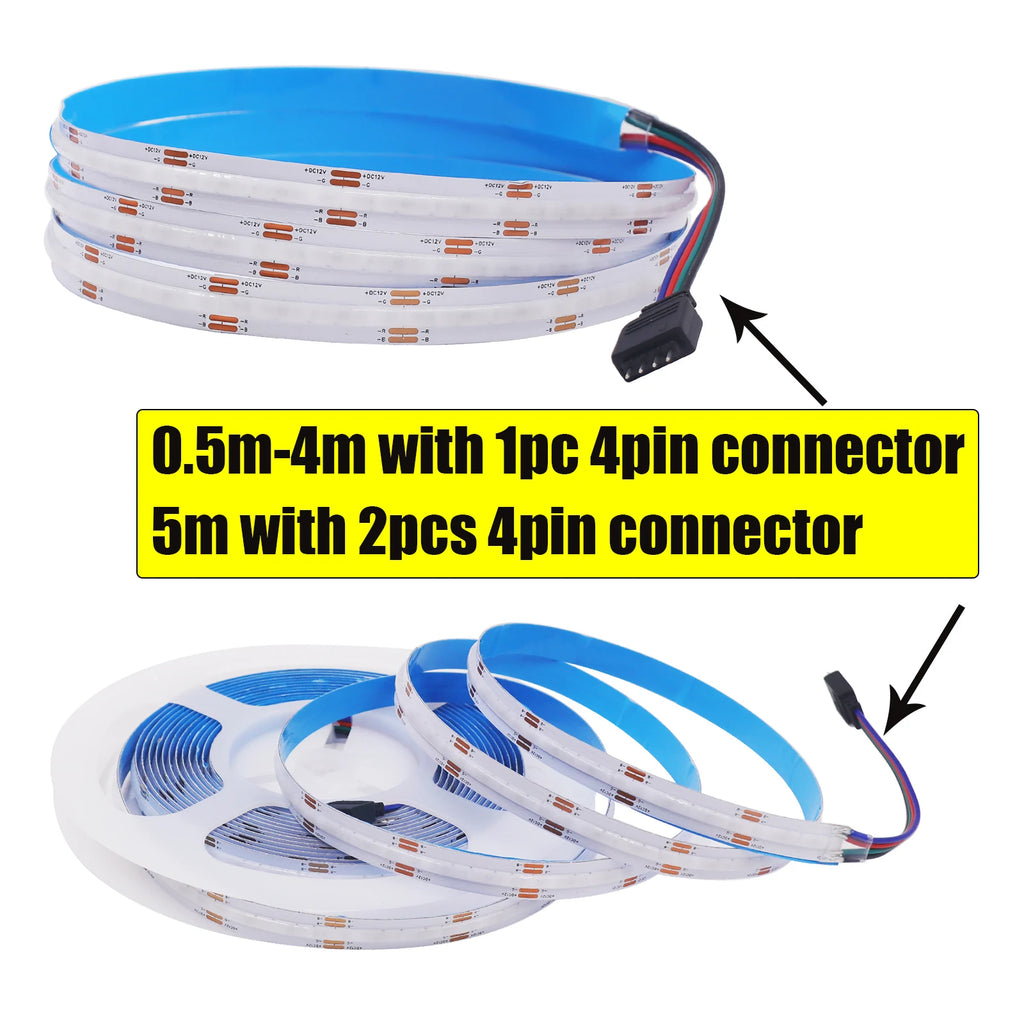 IP67 Waterproof IP21 RGB COB LED Strip DC 12V 24V 576 840LEDs/M TV BackLight Home Decoration Led Tape Diode Flexible Ribbon