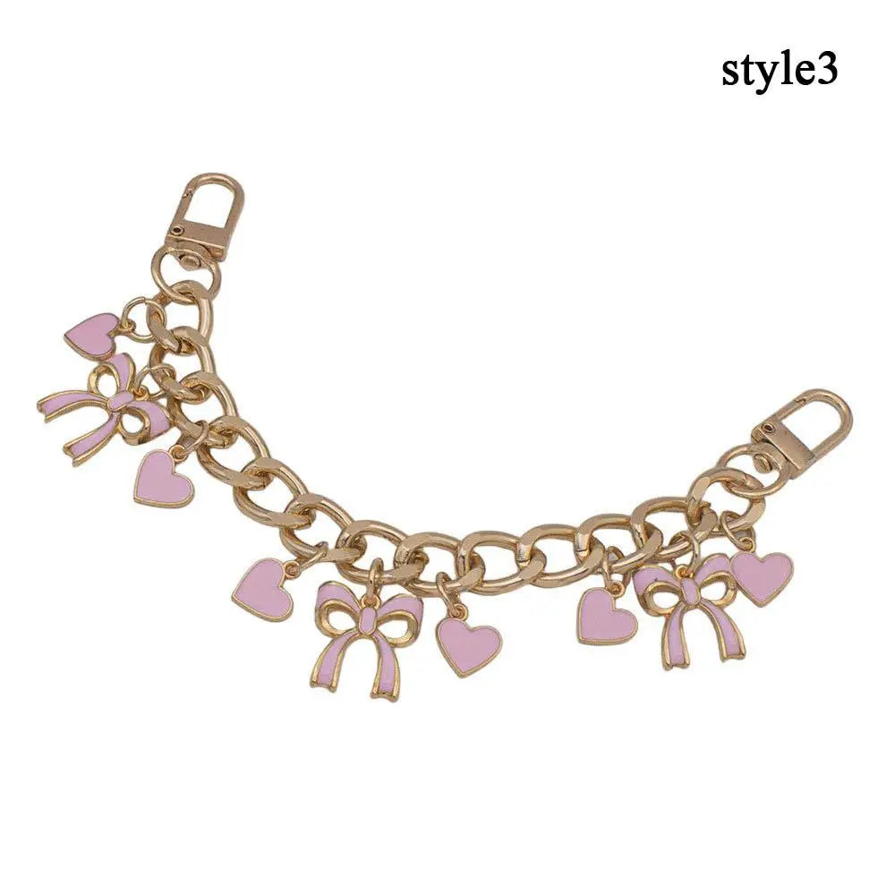 Personality Phone Charm New Chain Flower Wrist Style Anti Fall Phone Rope Bag Extension Strap Fashion Cherry Blossom Bag Pendant