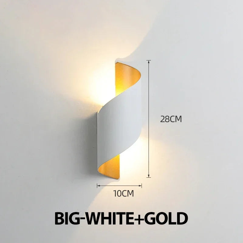 LED Wall Lamp 10W Indoor Wall Lights Waterproof Outdoor Modern Nordic Sconce Lamp Interior Wall Light Home Decor