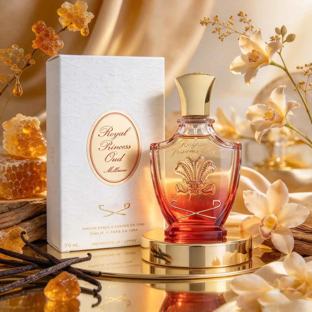 Royal Princess Oud Ebony Perfume, Floral Amber Tone, Ladies' Perfume, 7.5ml  2.5oz, Lasting Fragrance, Raspberry, Jasmine, Ebony, Patchouli, Daily Commuting Fit, Suitable For Birthday And Anniversary Gifts.