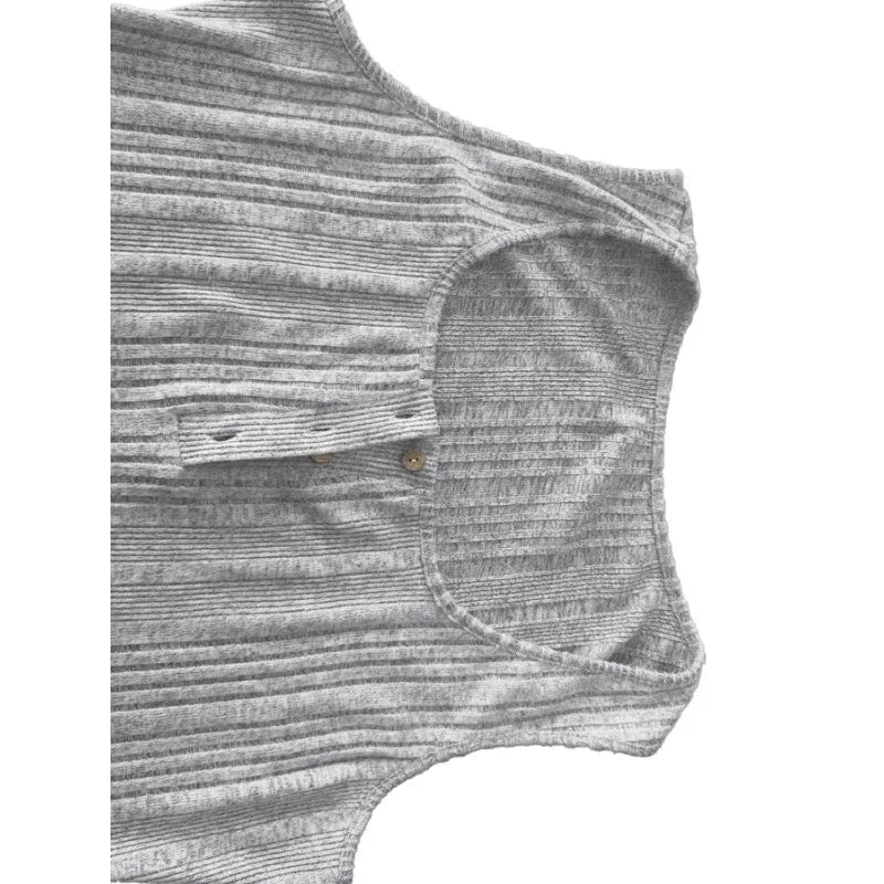 Plus Size Woman's Vest Summer Solid Color Square Neck Buttons Knit Sleeveless Casual Ladies Tops Vests