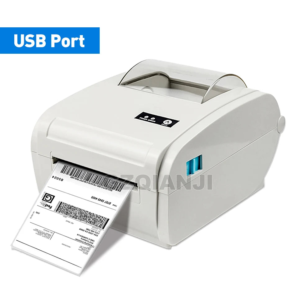 4x6inch Shipping Thermal Label Printer Portable No Ink Required 203DPI for Small Business USB High Speed Express Airway Bill ﻿