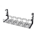 Home Office Desk Wire Organizer No Punching Kitchen Storage Accessories Under Table Storage Rack Metal Cable Management Tray 