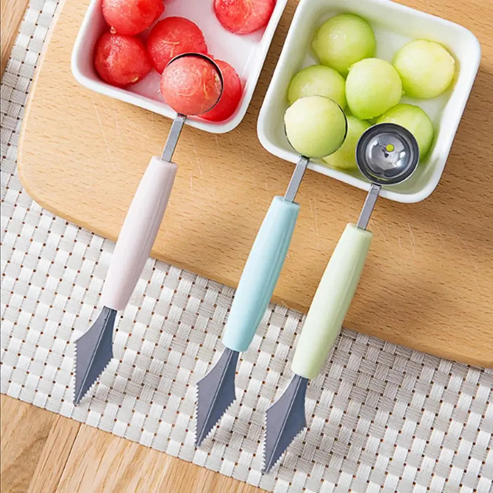 Multifunctional Fruits Peeling Spoon Mango Meat Separator Cutter  Kitchen Gadgets Fruits Watermelon Cutting Digging Gadgets