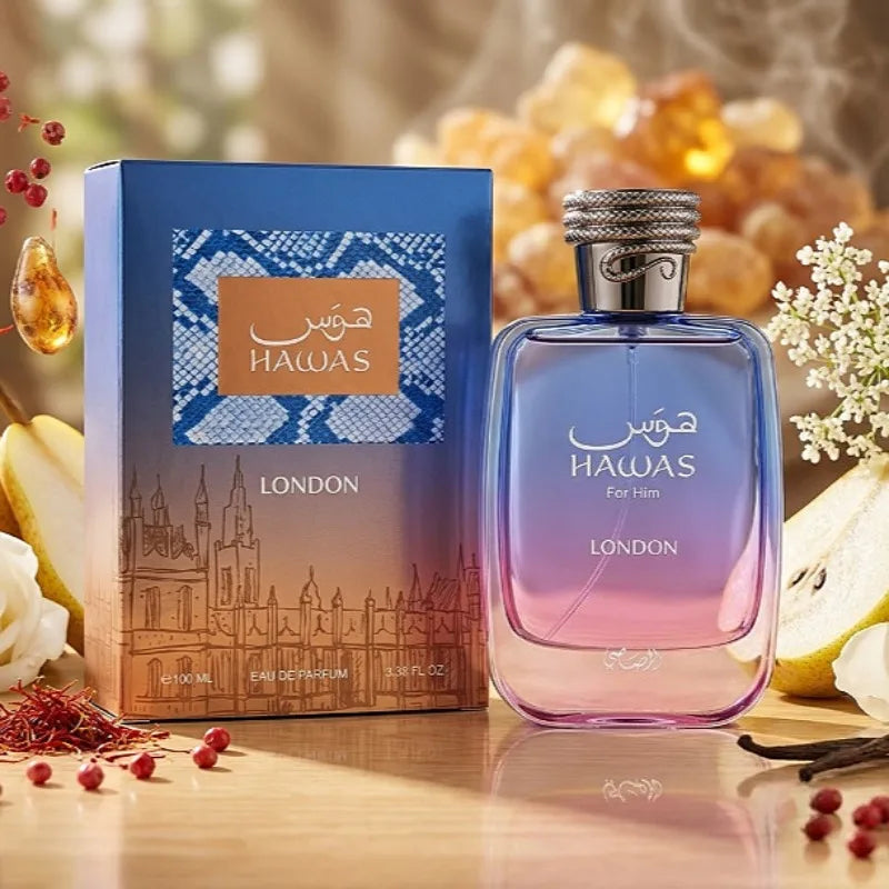 HAWAS 100ML Unisex Eau De Parfum Long Lasting Arabic Perfume Fruity Floral Woody Fresh Sweet Luxury Fragrance Collection