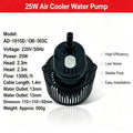 25W Household AD-1015D Mobile Environmentally Friendly Water Air Conditioner Fan Cooler Small Suction Pump OB-303C Screw Hole