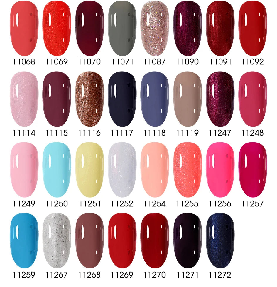 Clou Beaute HEMA TPO FREE Caramel Brown Wine Red Coffee Gel Nail Polish High Pigment Autumn Nail Art Full Coverage UV Varnish