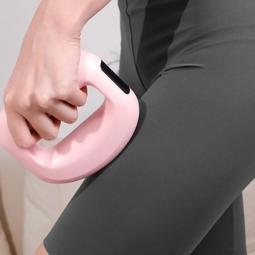 Ergonomic Electric Fascia Massage Ring 5 Adjustable Speed Fat Burning Electric Body Slimming Machine Compact Size with Belt
