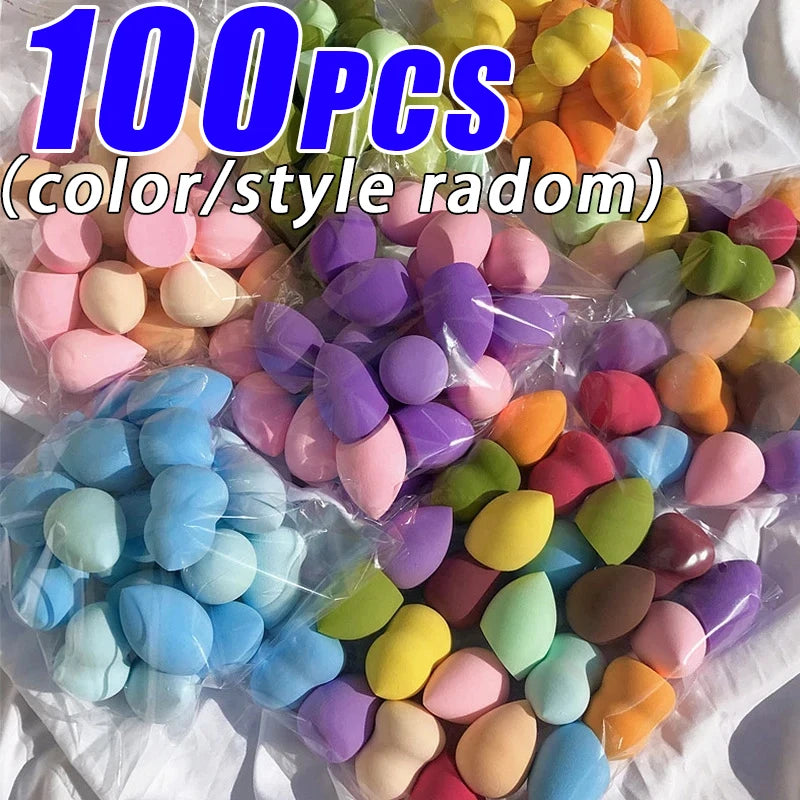 Colorful Mini Makeup Sponge Cosmetic Puff for Blending Foundation Powder Dry Wet Use Concealer Face Puffs Makeup Eggs Gourd Tool
