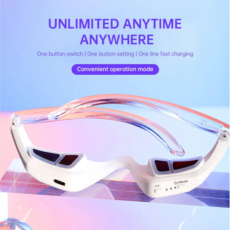 Beauty Device Eye Massager Relieves Eye Fatigue Eyes Massage Glasses Eye Fatigue Relief Massager Under-Eye Glasses Massager