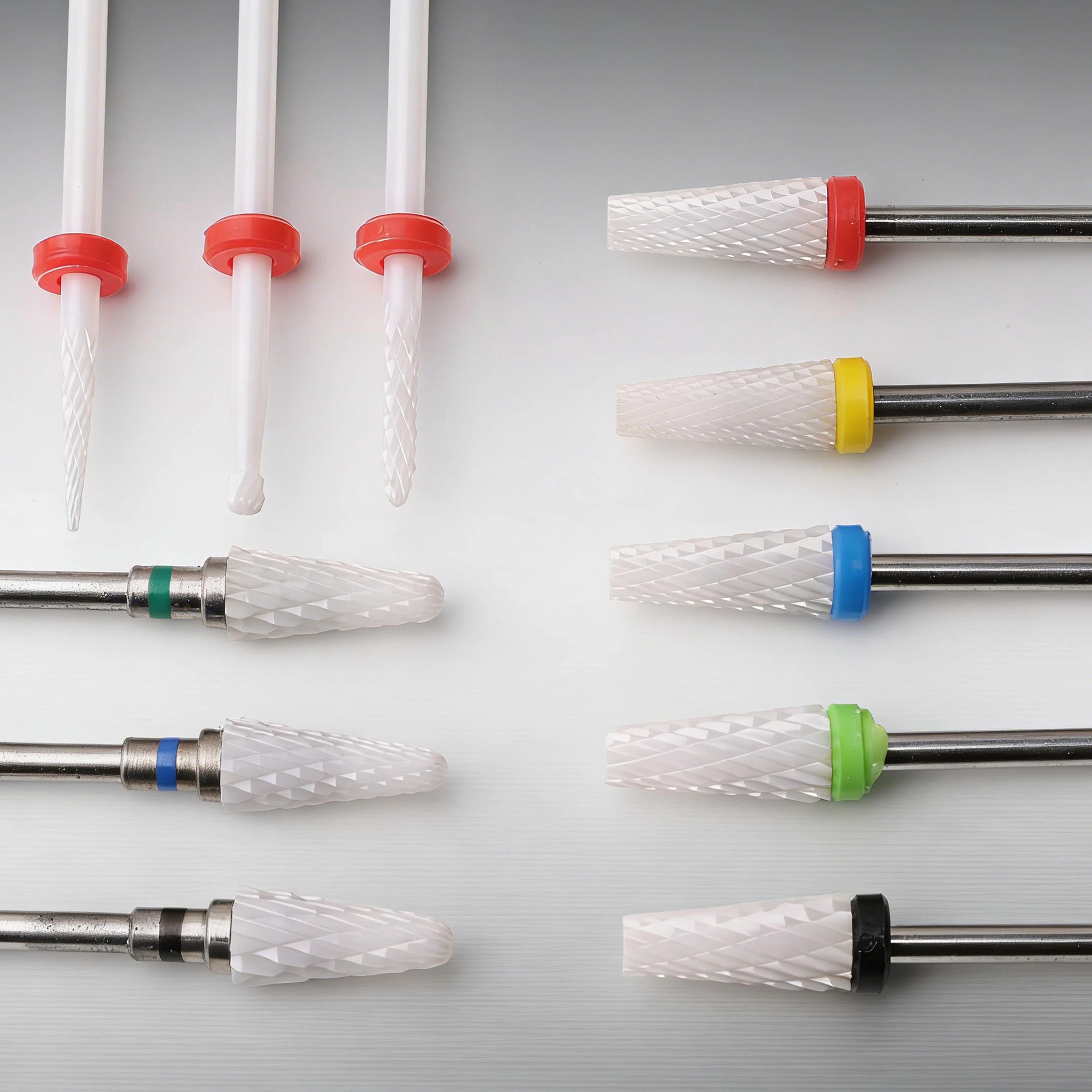 Nail Drill Burr Bits Ceramic Milling Cutter Manicure Nail Drill Bits Electric Nail Mills Cutter for Manicure Machine