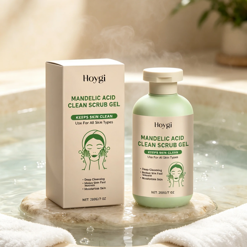 Hoygi Mandelic Acid Clean Scrub Gel Deep Cleansing Purifying Pores Remove Impurities Keep Skin Fresh Exfoliating Scrub Gel 200g