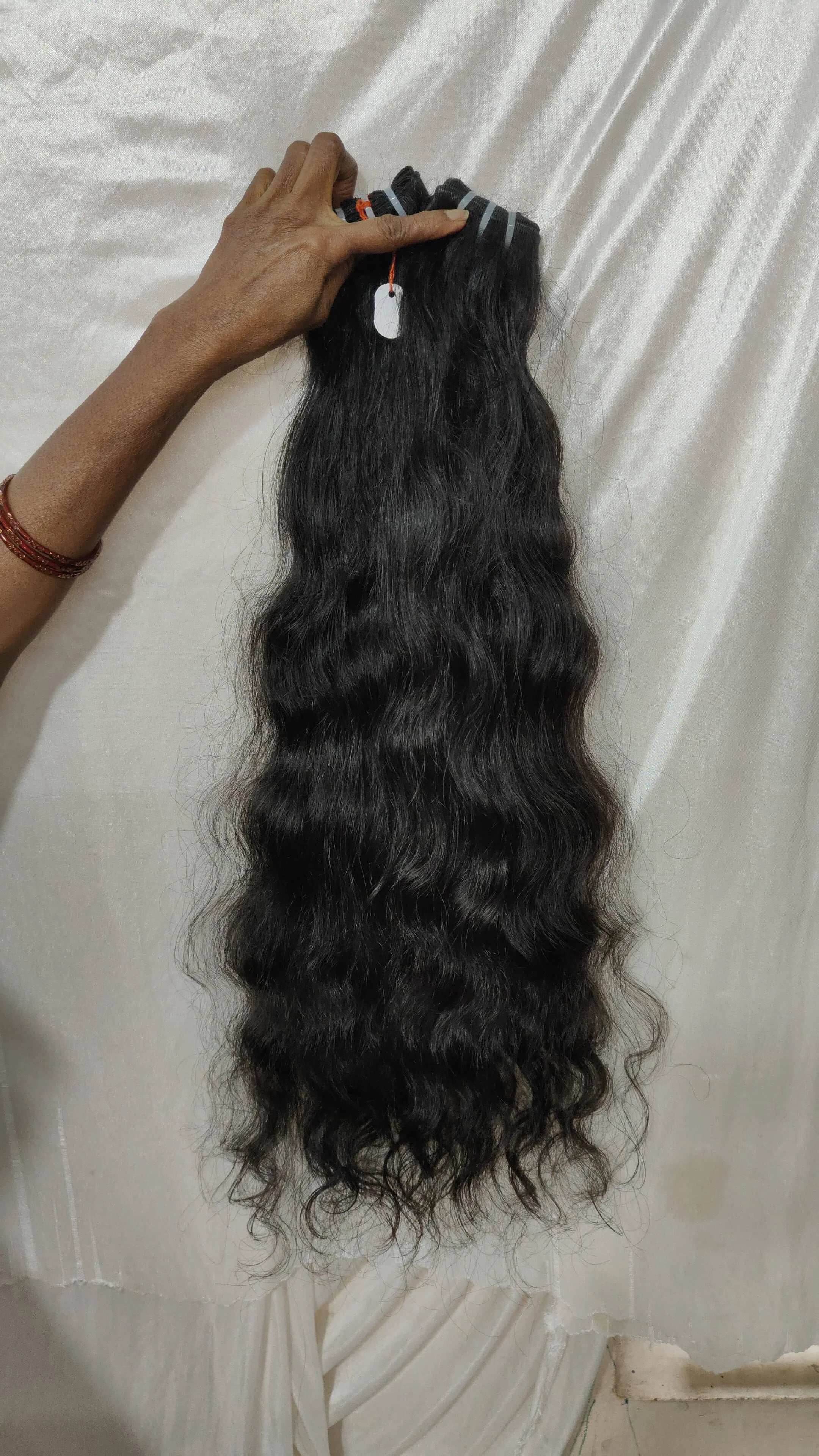 100% Raw Unprocessed Virgin Cuticle Aligned Indian Hair Extensions 12" 14"  One Donor Loose Wave Bundles Light Color Raw Hair