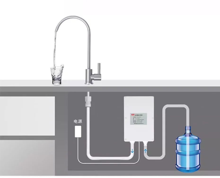 12V Caravan Electric Kitchen Water Pump Faucet Automatic Water Suction Pump 2L/3.5L Min Faucet Automatic Suction Pump For Galley