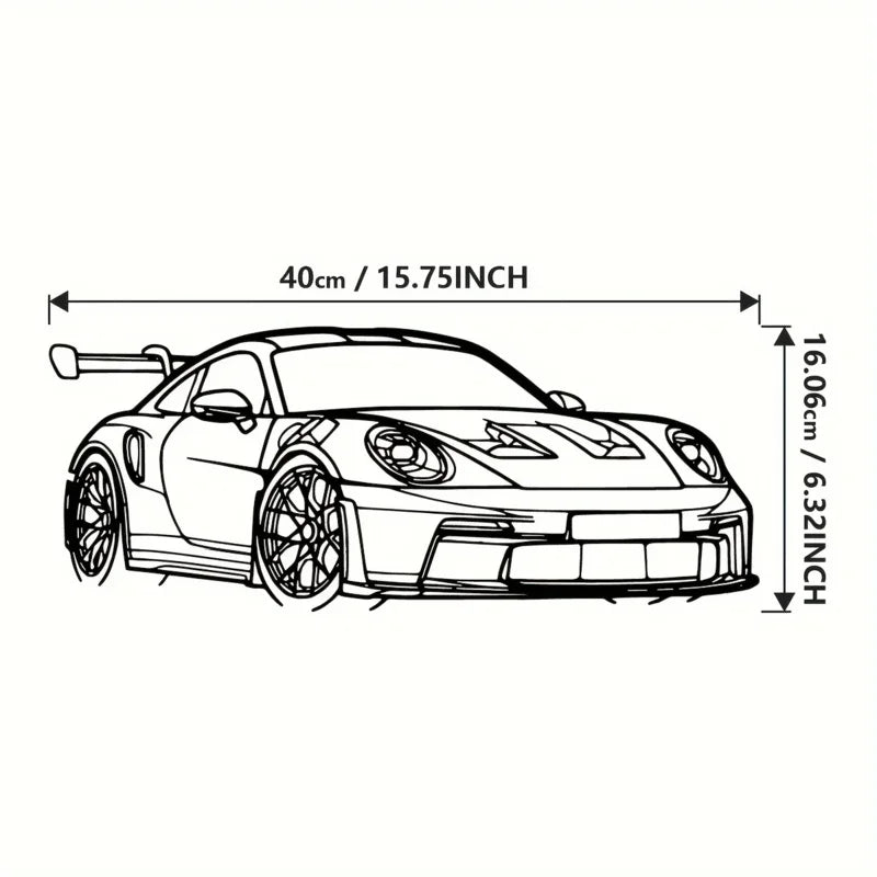 1pc Car Metal Wall Art - Modern Home Decor Sign for Car Enthusiasts Modern Iron Vehicle Sculpture