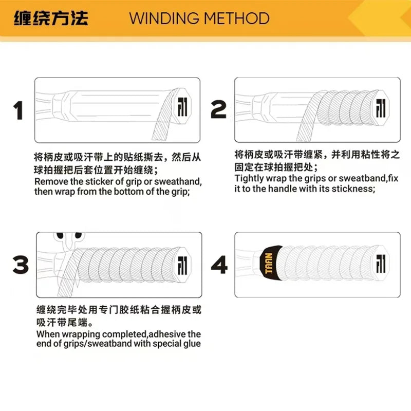 10PCS Tennis Overgrip Sticky Tennis Racket Badminton Racket Grip Antislip Handle Grip Padel Tennis Grip Sweatband
