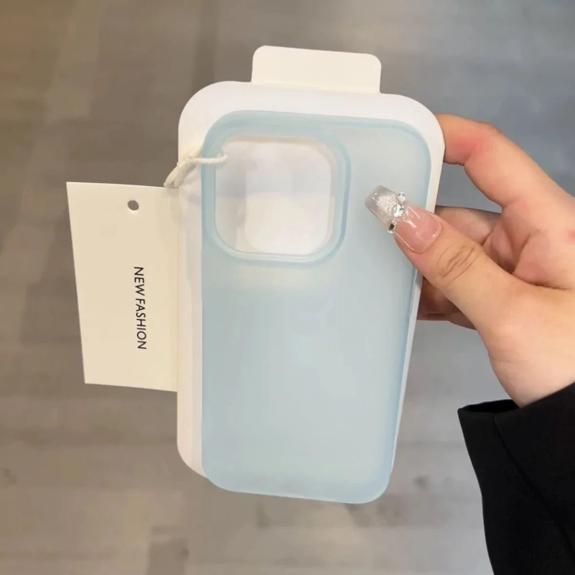 Luxury Transparent Matte Case For iPhone Air 17 16 15 14 13 12 Pro Max Plus 16E Clear Candy Color Silicone Soft Cover Shell 17P