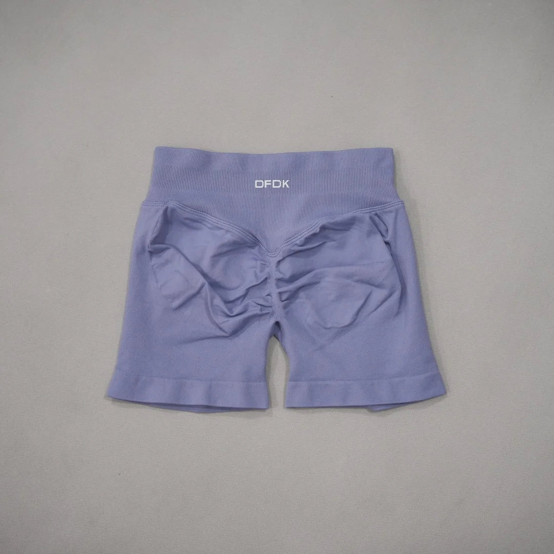 DFDK 2026 New Women Scrunch Butt Yoga Shorts High Waist Hip Lifting Push Up Squat Proof Sports Shorts Gym Workout Running Fitnes