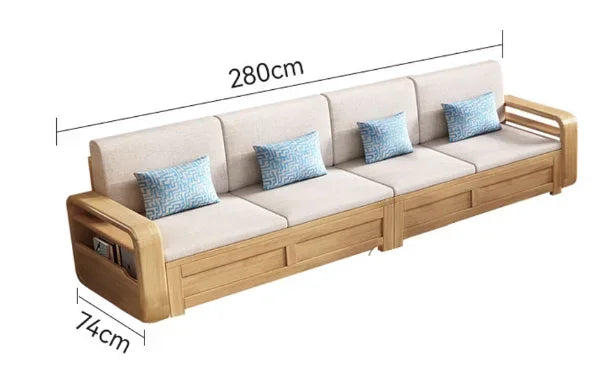 R134 Wood Storage Living Room Sofas Designer Sectional  Nordic Luxury Living Room Sofas Lounges Modern Banken Woonkamer Furnitur