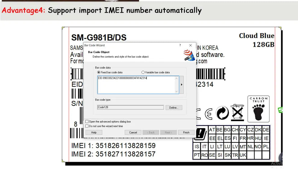 2026 300DPI Thermal Transfer Label Sticker Printer 4inch 110MM Washing Care Label Printer For Clothing Store