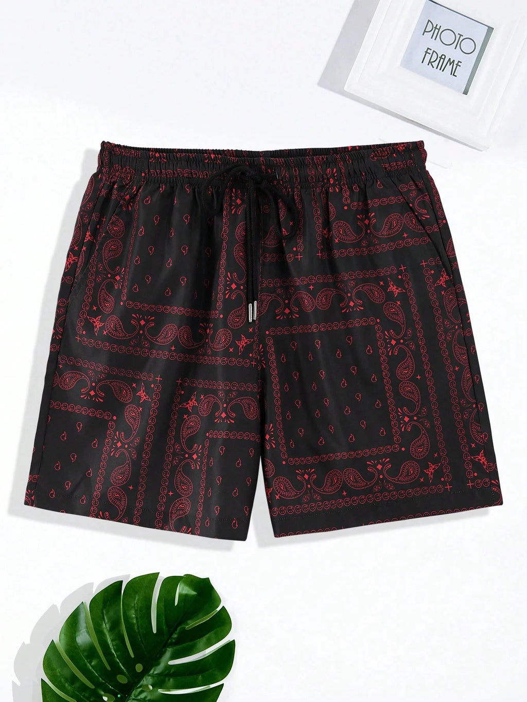 Trend Bandana Graphic Beach Short for Men Summer Fashion 3D Printed Swim Trunks Loose Casual Streetwear Hawaiian Short Pants