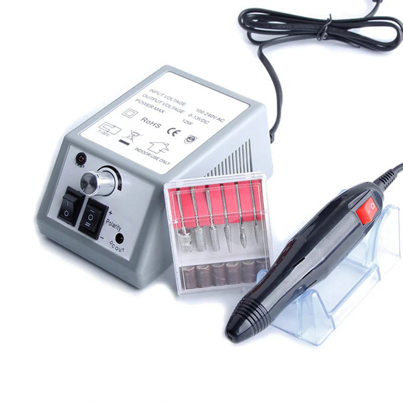 20000RPM Professional Nail Drill Machine Set Nail Files Drill Bits Gel Polish Remover Tools Low Noise Cutters Nail File Kit