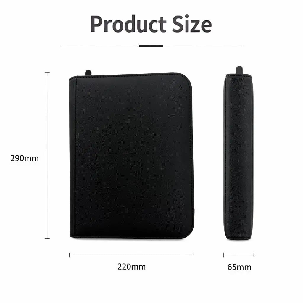 Homefish 4‑Pocket Toploader Binder Album, Holds 160 Cards, Card Binder For Trading Sports Cards, Fit 3 x 4 Inch Toploaders