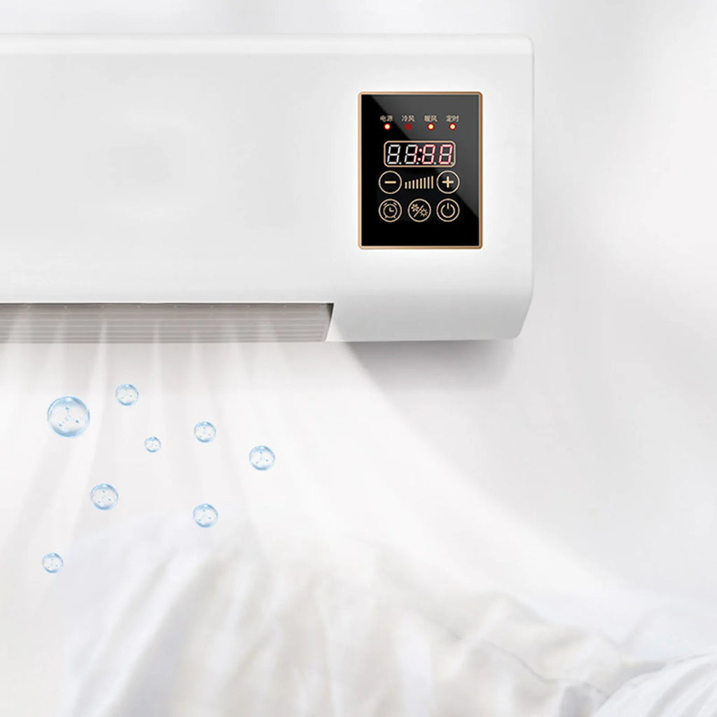 2 in 1 Air Conditioner 1800W Cool Warm Dual Use Wall Mounted Portable Air Conditioning with Remote Control for Home Bedroom