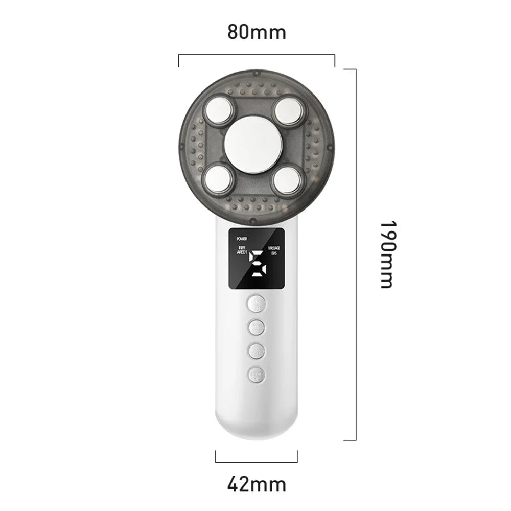 3 IN 1 EMS Ultrasound Machine Body Slimming Vibrating Massager Anti-Cellulite Fat Burner Facial RF Infrared EMS LED Light Device