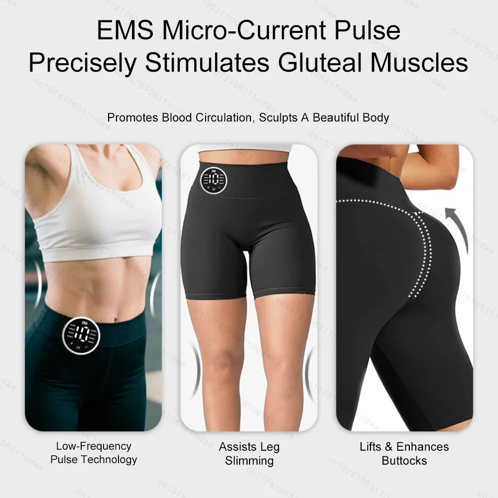 Ems Hip Lifting Intelligent Yoga Power Pants Ems Micro Current Pulse Massager Muscle Stimulation Slimming Shaping Buttocks Tools
