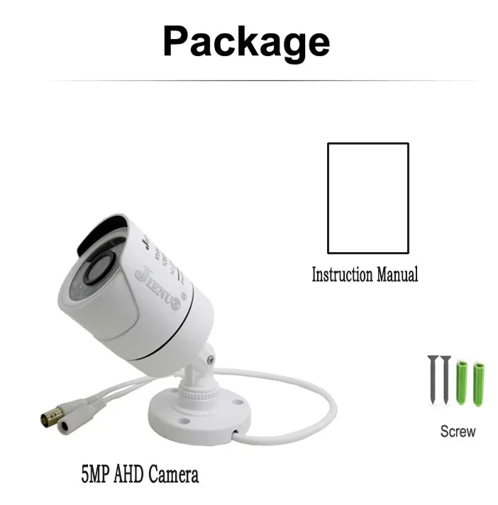 2MP 5MP AHD Camera Video Security Cameras  IR-CUT Vision Day & Night Surveillance Indoor Outdoor