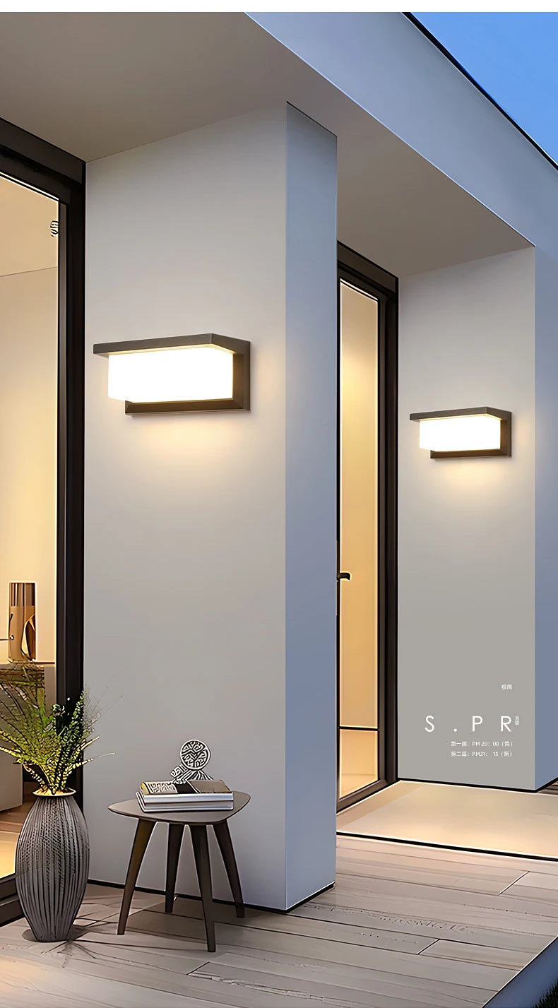 LED Outdoor Wall Light Modern Indoor Home Waterproof IP65 Courtyard Light Porch Light Balcony Wall Light Park Decorative Light