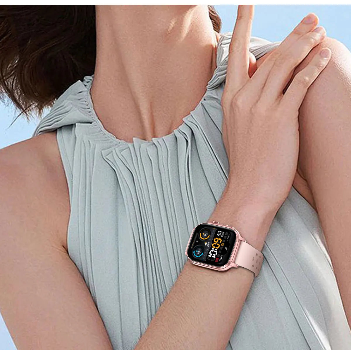 New1400mAh Military Grade Smart Watch 600 hours Battery Life 5ATM Waterproof BT Call Alert LED Flashlight 100+Sports Watches Men