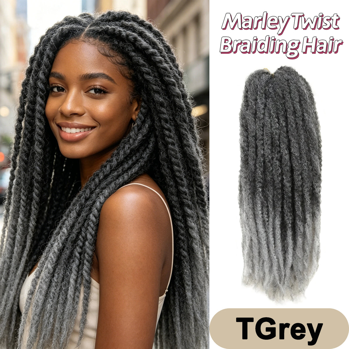 Afro Kinky Twist Crochet Hair Braids Marley Braid Hair 18inches Senegalese Curly Crochet Synthetic Braiding Hair Extensions